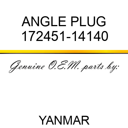 ANGLE PLUG 172451-14140