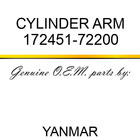 CYLINDER, ARM 172451-72200
