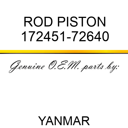 ROD, PISTON 172451-72640