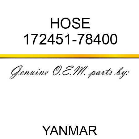 HOSE, 172451-78400