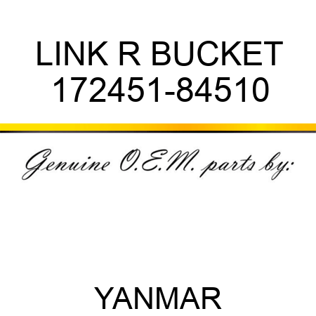 LINK R, BUCKET 172451-84510