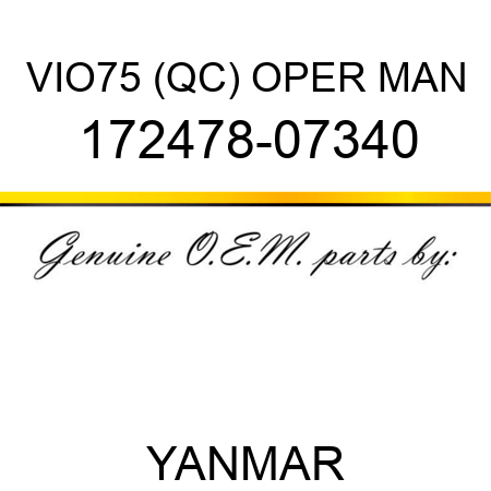 VIO75 (QC) OPER MAN 172478-07340