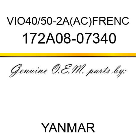 VIO40/50-2A(AC)FRENC 172A08-07340