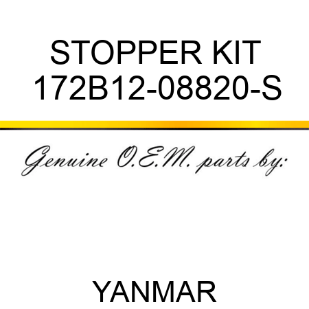 STOPPER KIT 172B12-08820-S