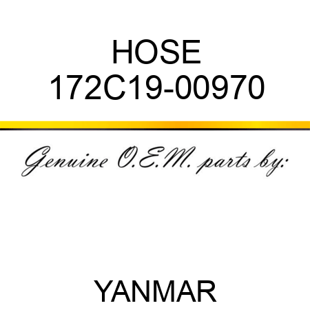 HOSE 172C19-00970