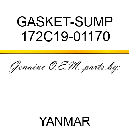 GASKET-SUMP 172C19-01170
