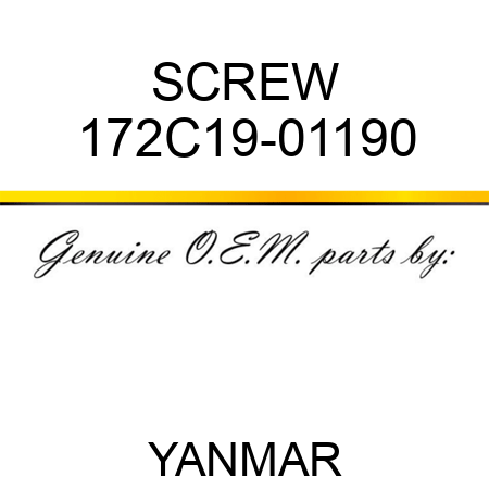 SCREW 172C19-01190