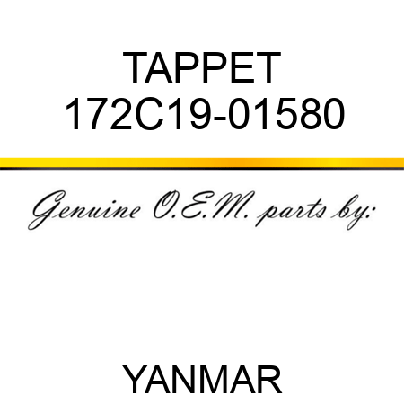 TAPPET 172C19-01580