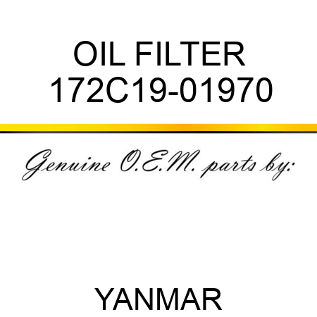 OIL FILTER 172C19-01970