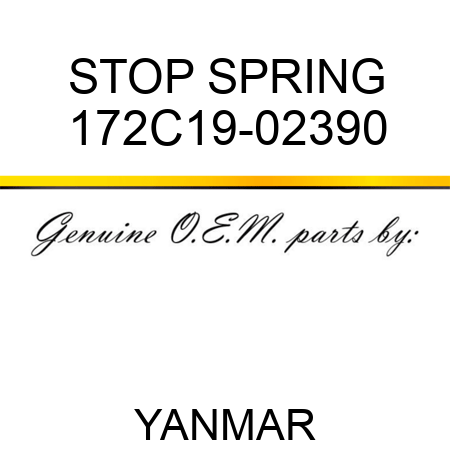 STOP SPRING 172C19-02390