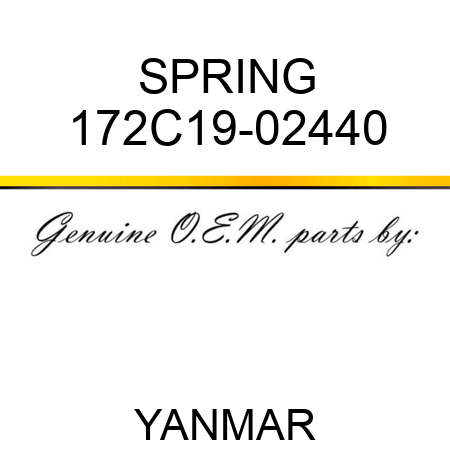 SPRING 172C19-02440