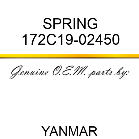 SPRING 172C19-02450