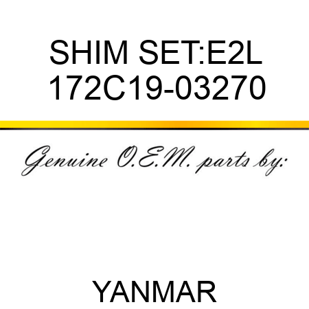 SHIM SET:E2L 172C19-03270