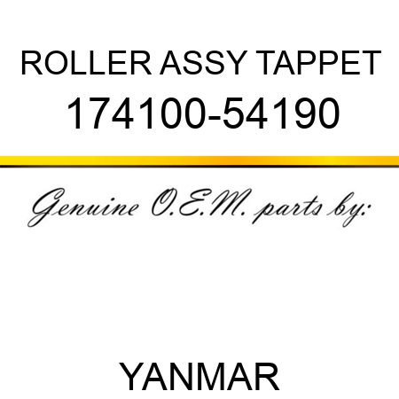 ROLLER ASSY, TAPPET 174100-54190