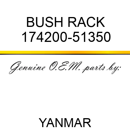 BUSH, RACK 174200-51350