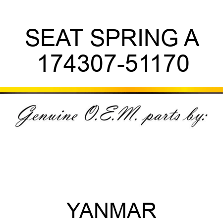 SEAT, SPRING A 174307-51170