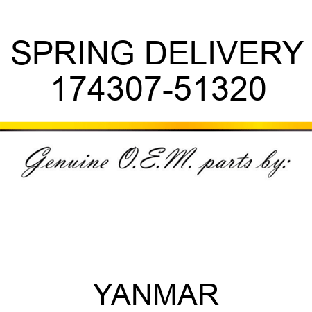SPRING, DELIVERY 174307-51320