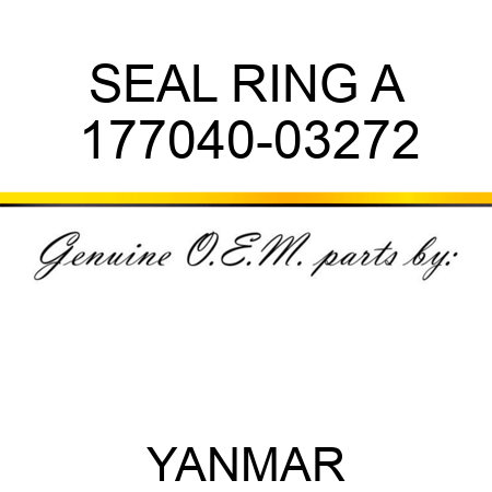SEAL, RING A 177040-03272