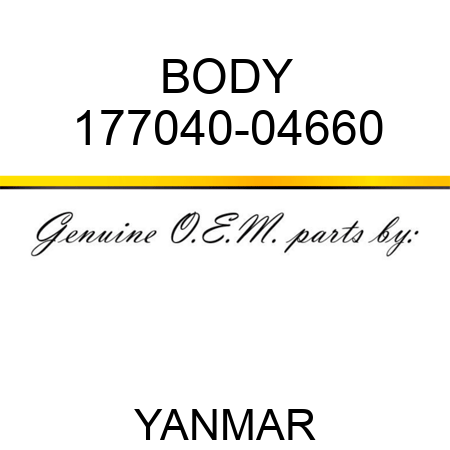 BODY 177040-04660