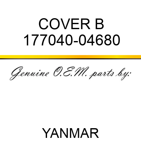 COVER B 177040-04680