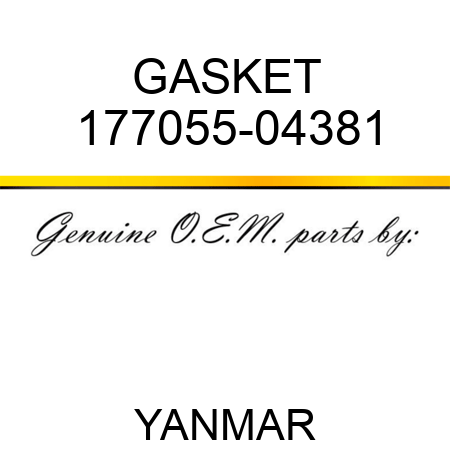GASKET 177055-04381