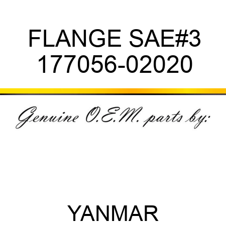 FLANGE, SAE#3 177056-02020