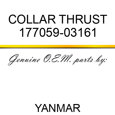 COLLAR, THRUST 177059-03161