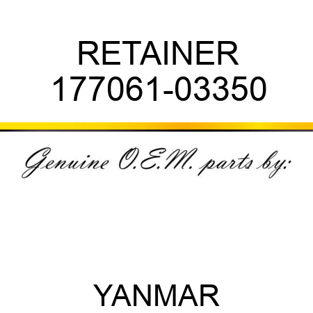 RETAINER 177061-03350
