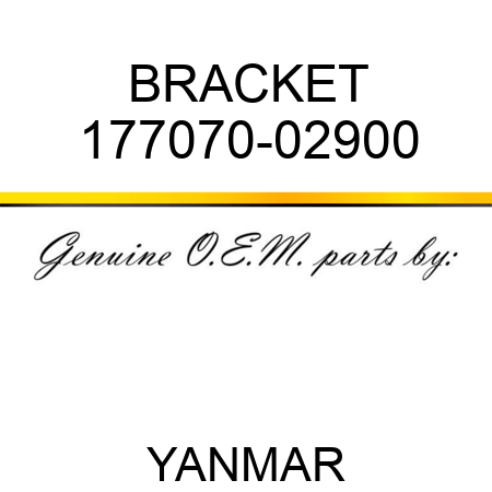 BRACKET 177070-02900