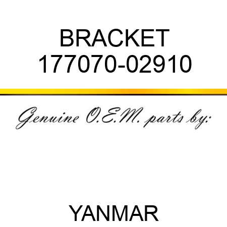 BRACKET 177070-02910