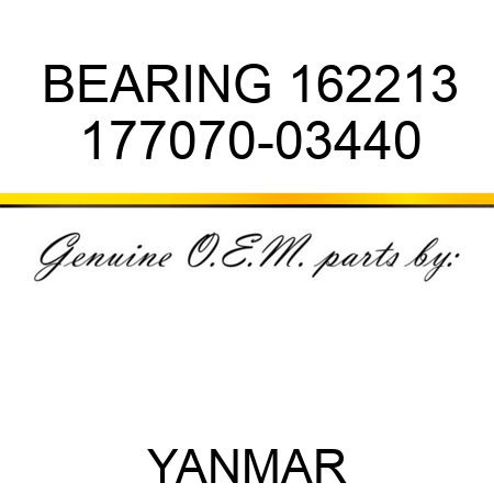 BEARING, 162213 177070-03440