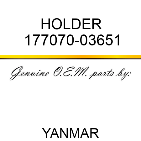 HOLDER 177070-03651