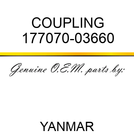 COUPLING 177070-03660