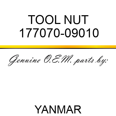 TOOL, NUT 177070-09010