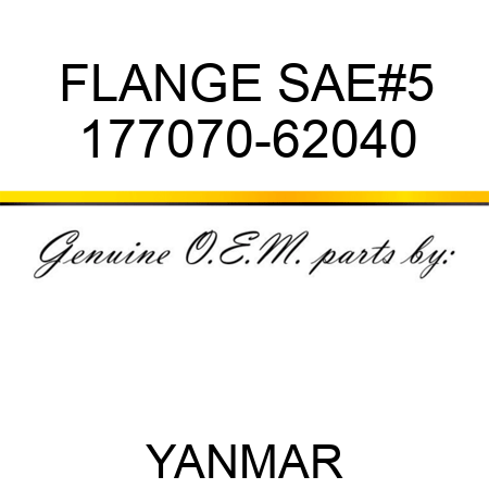 FLANGE, SAE#5 177070-62040