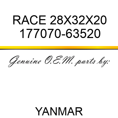 RACE, 28X32X20 177070-63520