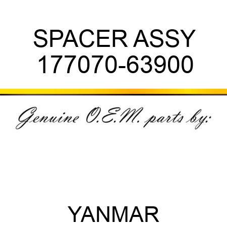 SPACER ASSY 177070-63900