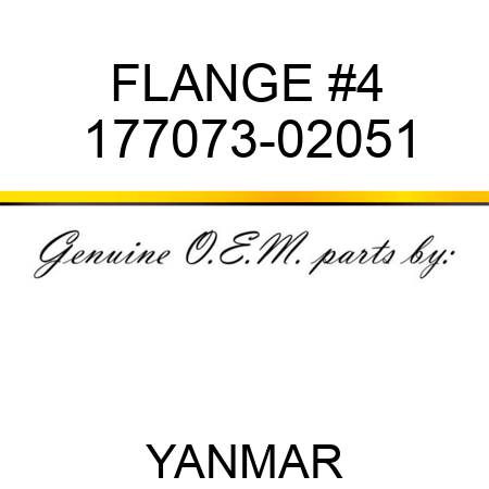 FLANGE, #4 177073-02051