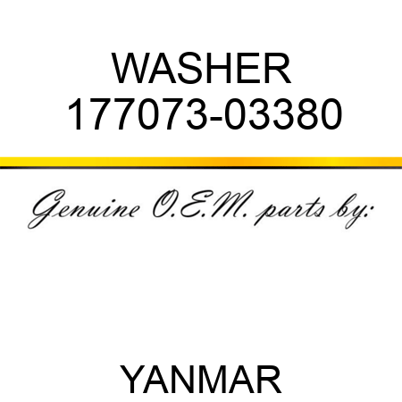 WASHER 177073-03380