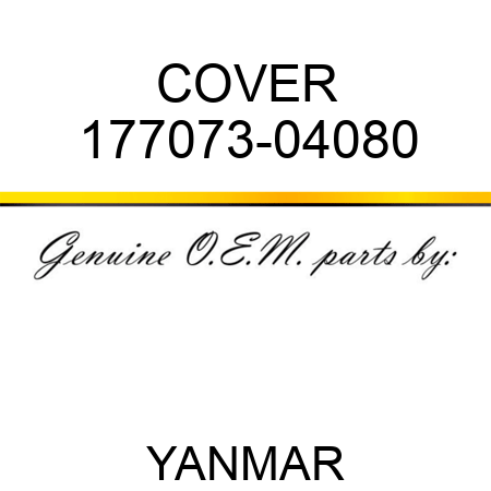 COVER 177073-04080