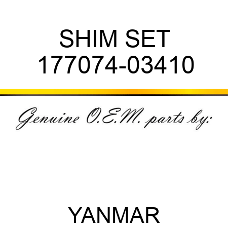 SHIM SET 177074-03410