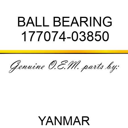 BALL BEARING 177074-03850