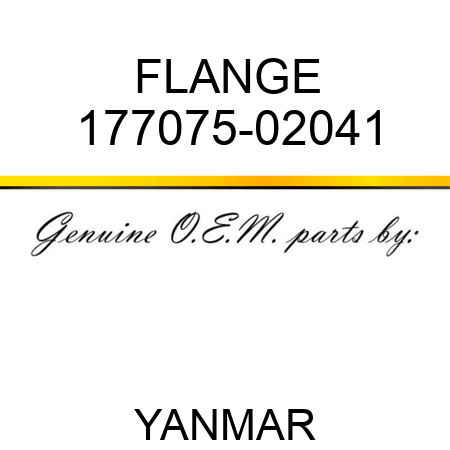 FLANGE 177075-02041