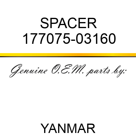 SPACER 177075-03160