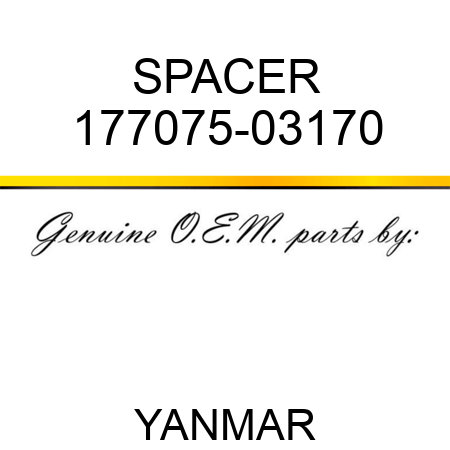 SPACER 177075-03170
