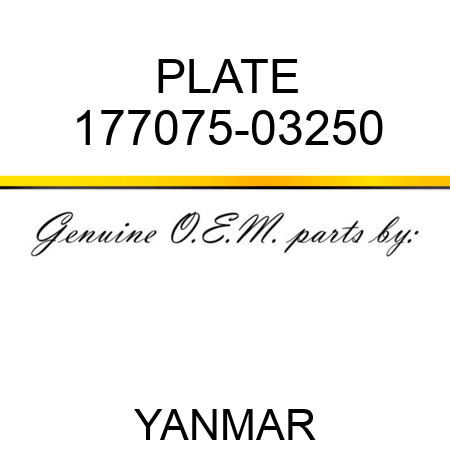 PLATE 177075-03250