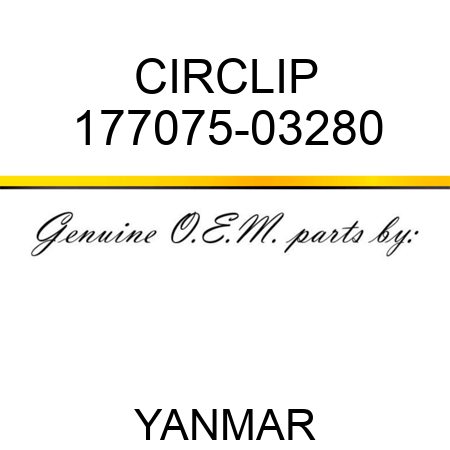 CIRCLIP 177075-03280