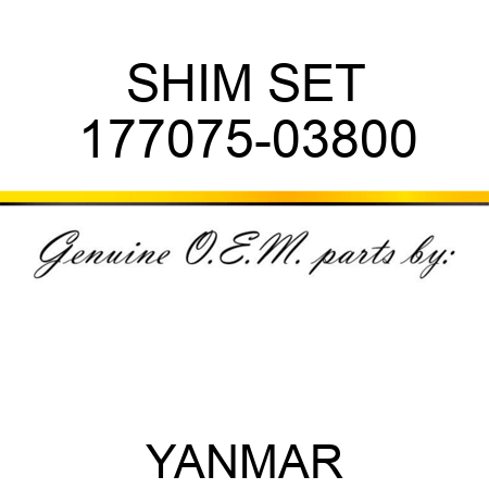 SHIM SET 177075-03800