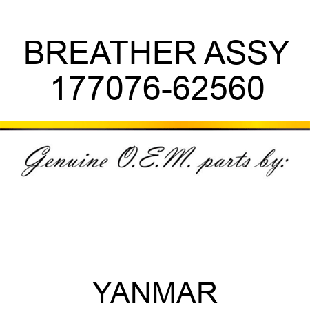 BREATHER ASSY 177076-62560