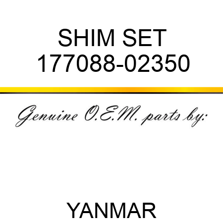 SHIM SET 177088-02350